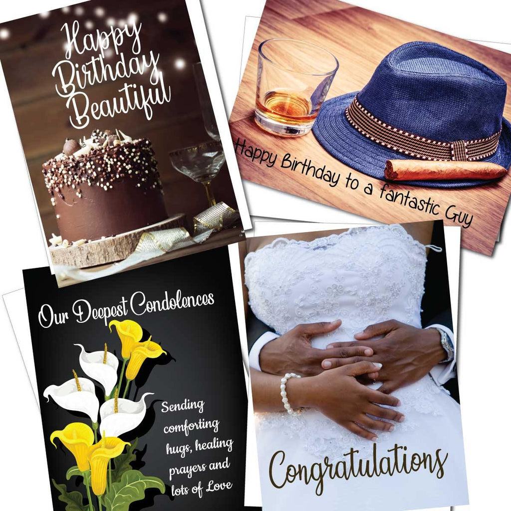 All Occasion Greeting Card (Bundle of 4) - Heart of Gold