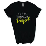 God's Timing is Perfect - Unisex V-Neck - Heart of Gold