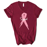 Breast Cancer Awareness - Unisex V-Neck T-Shirt