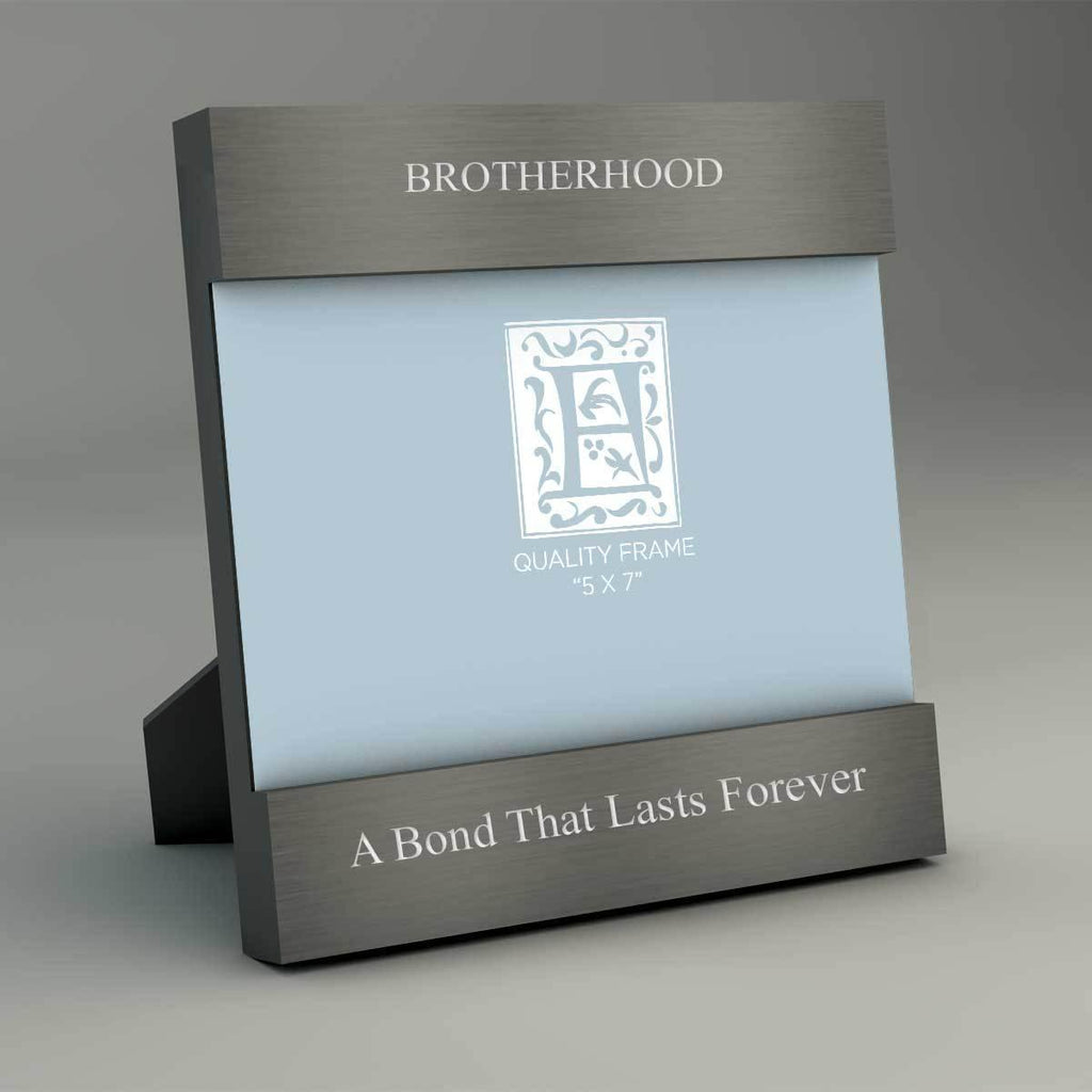 Brotherhood - Engraved Picture Frame - Heart of Gold