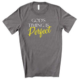 God's Timing is Perfect - Unisex T-Shirt - Heart of Gold