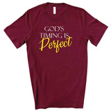 God's Timing is Perfect - Unisex T-Shirt - Heart of Gold