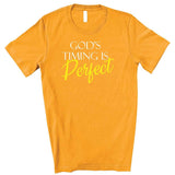 God's Timing is Perfect - Unisex T-Shirt - Heart of Gold