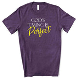 God's Timing is Perfect - Unisex T-Shirt - Heart of Gold