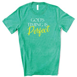 God's Timing is Perfect - Unisex T-Shirt - Heart of Gold